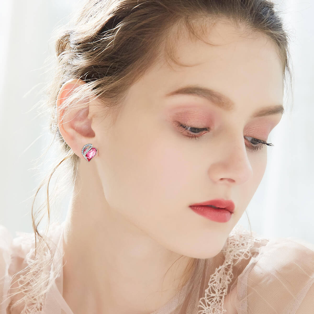 October Crystal Birthstone Earrings