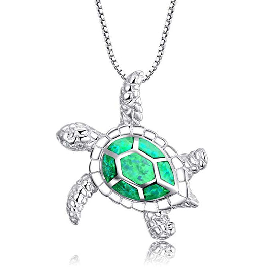 Green Turtle Necklace