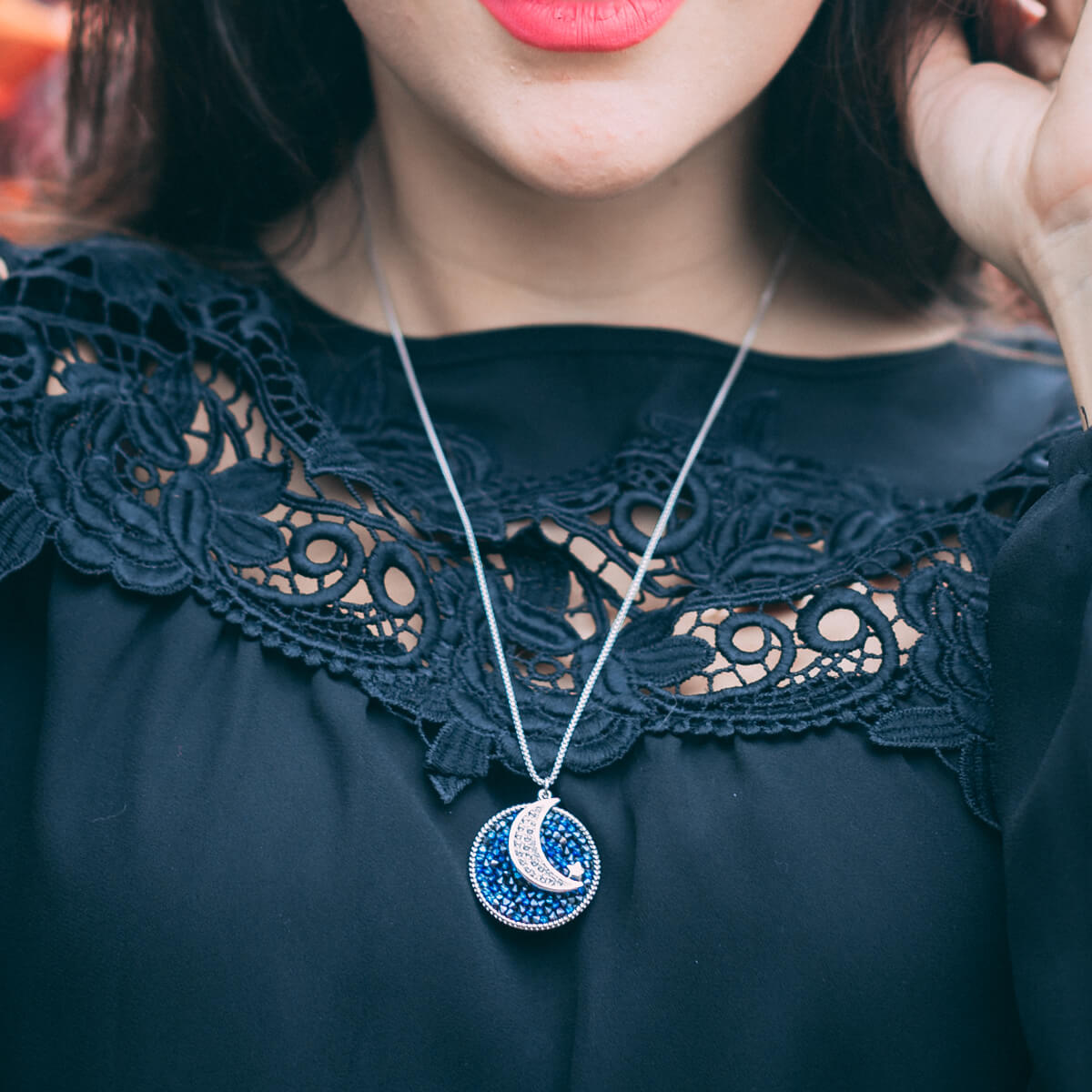 Crystal Moon Necklace
