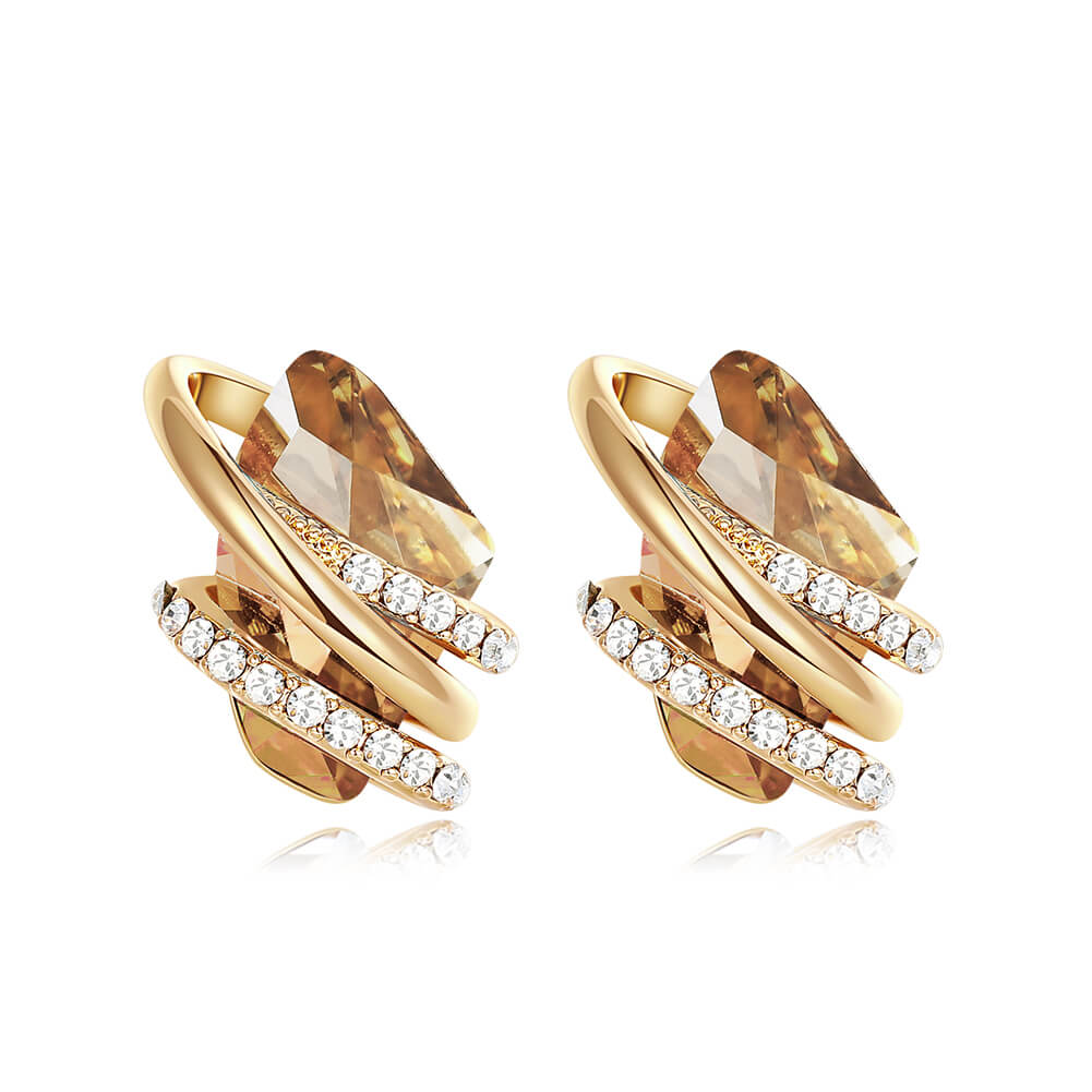 Amber Wish Stone Earrings