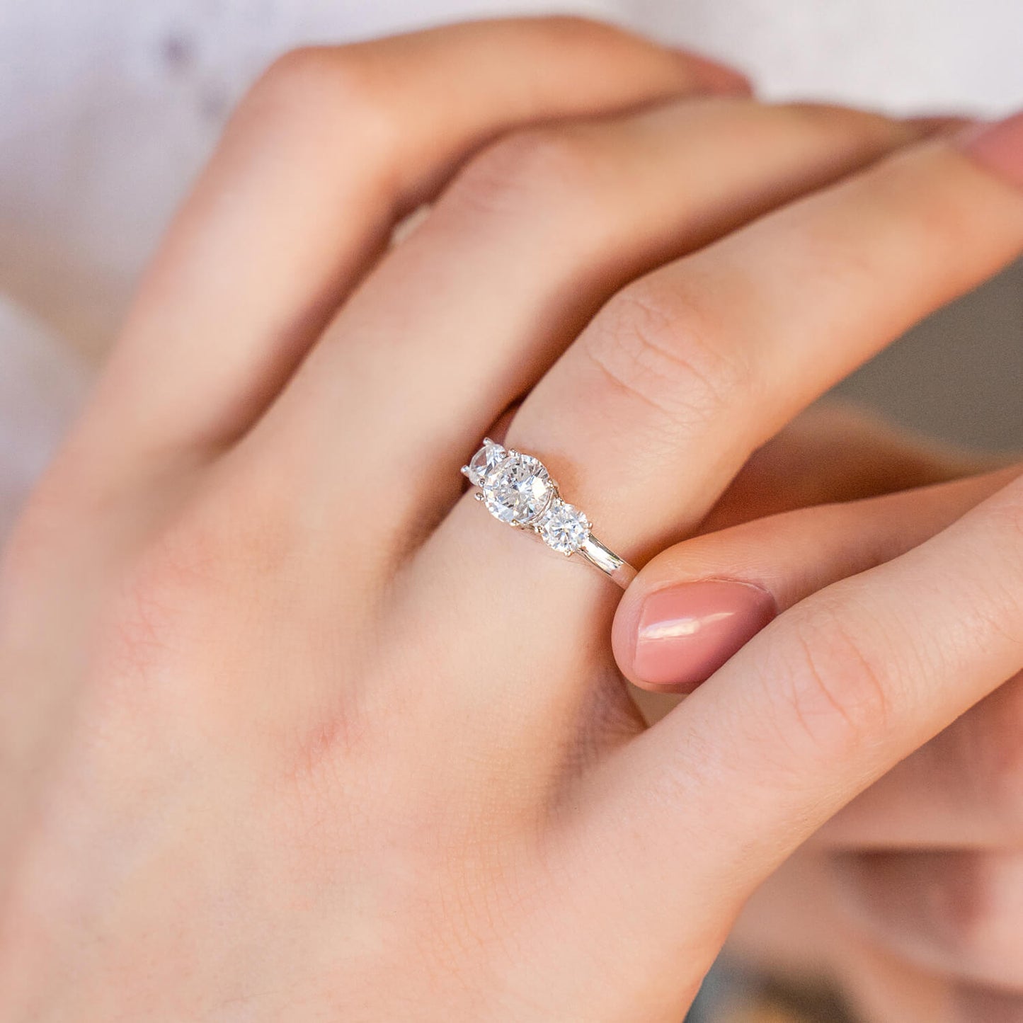 Three Stone Engagement Ring