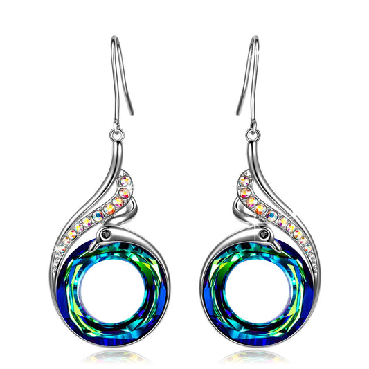 Rise of the Phoenix Blue Earrings