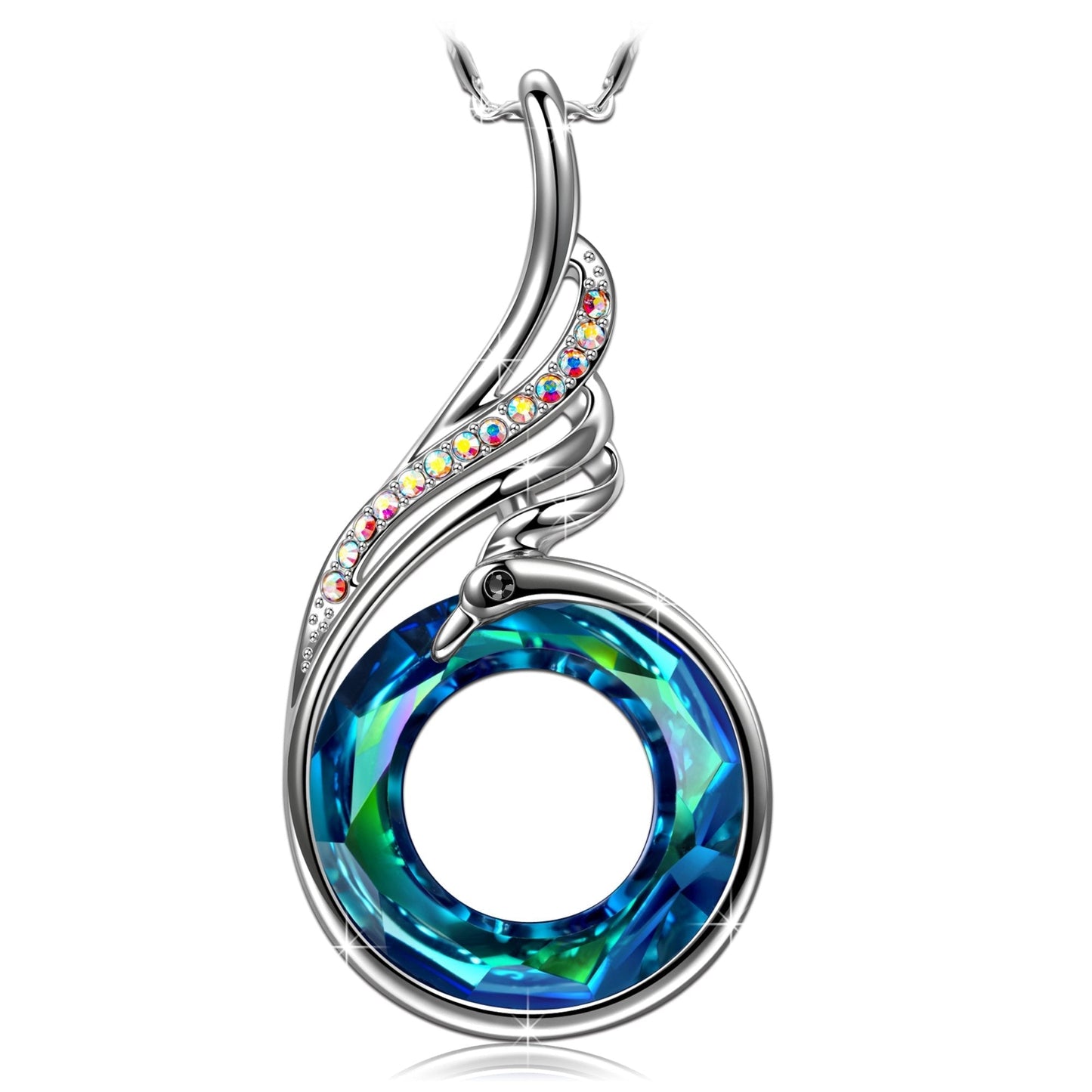 Rise of the Phoenix Blue Necklace