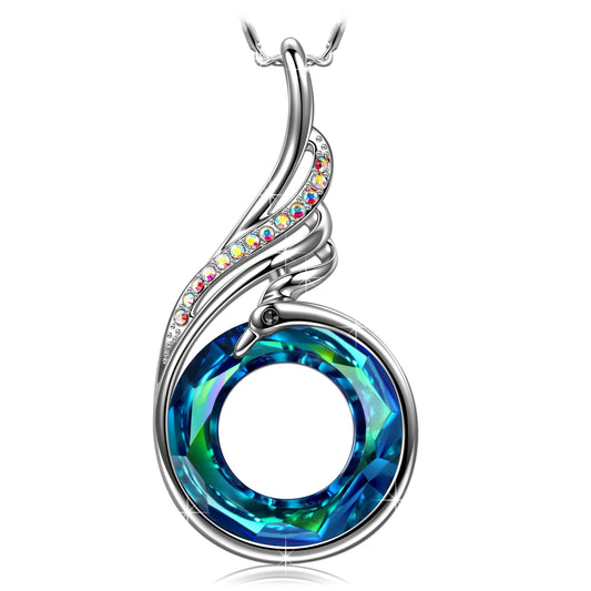 Rise of the Phoenix Blue Necklace
