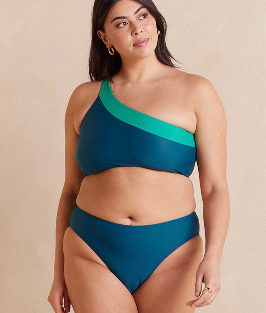 The Sidestroke Bikini Top - Seaglass & Seaweed