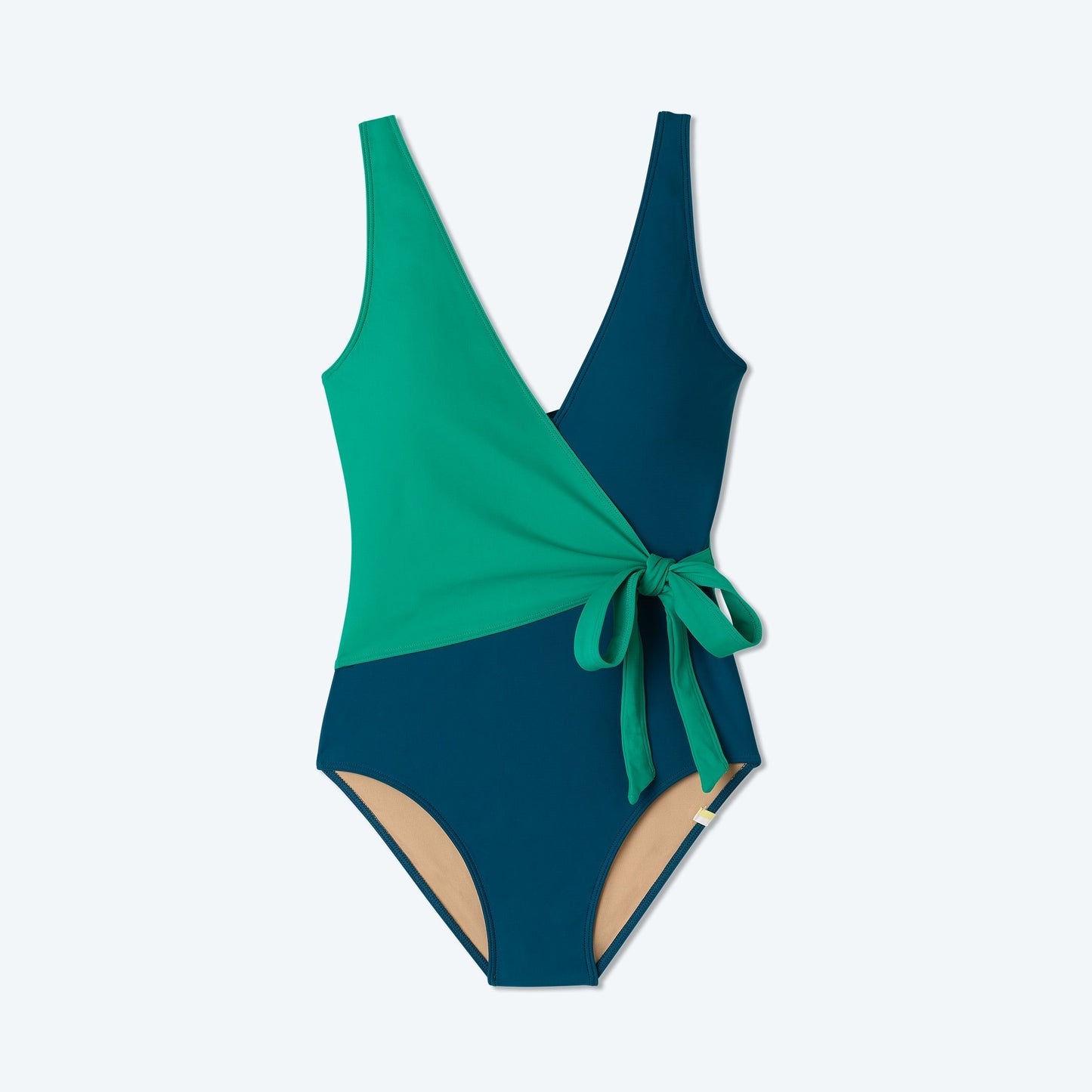 The Perfect Wrap One-Piece - Seaglass & Seaweed