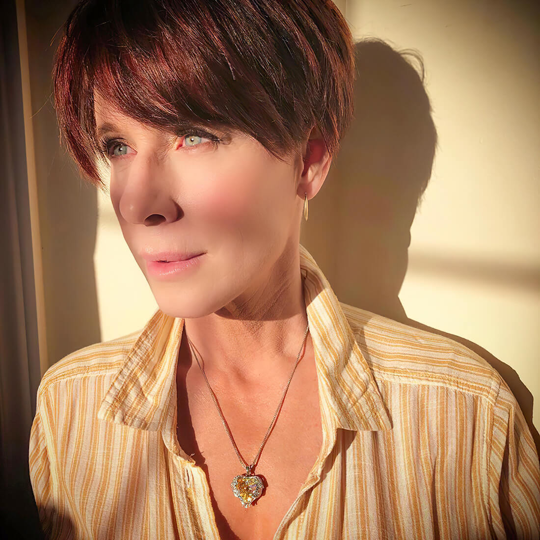 Aurora Heart & Wing Necklace