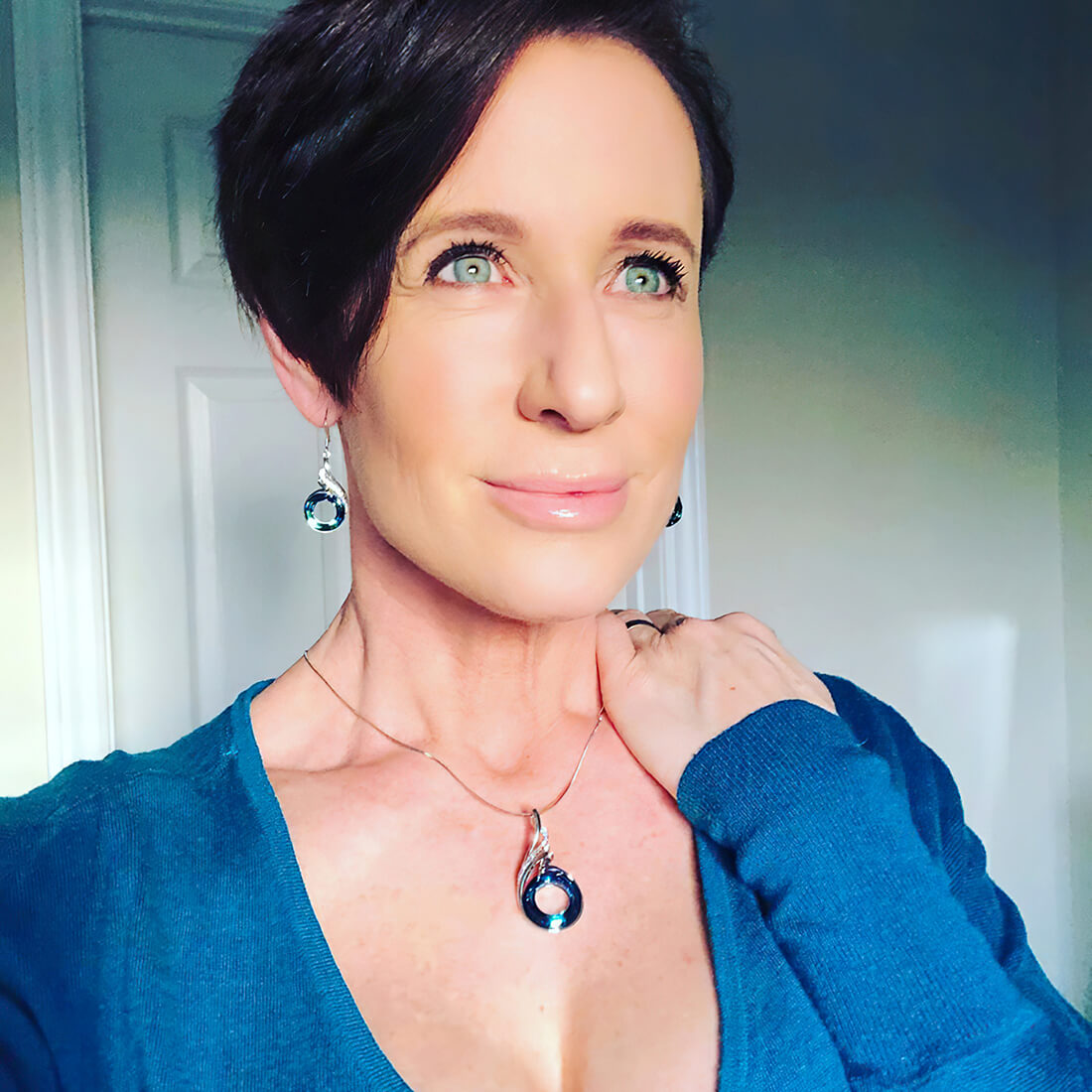 Rise of the Phoenix Blue Necklace