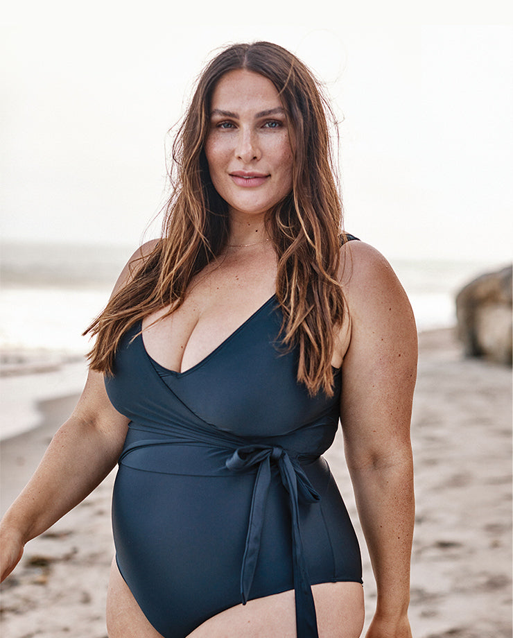 The Long Torso Perfect Wrap One Piece - Sea Urchin