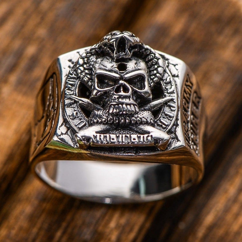 U.S. ARMY SNIPER SILVER RING