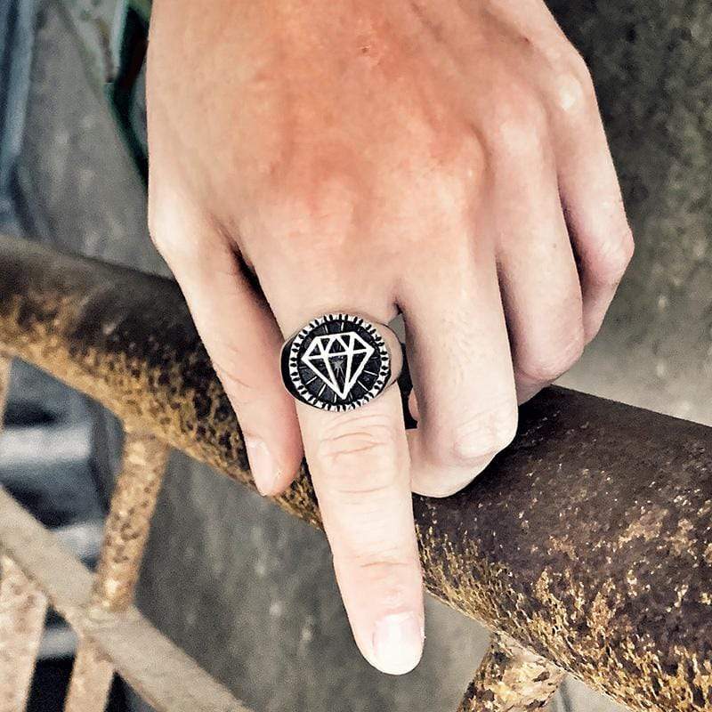 FASHION PENTAGON STAINLESS STEEL RING