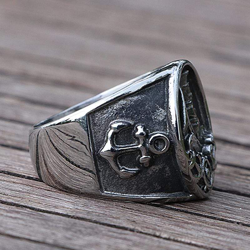 NORDIC VIKING PIRATE SAILBOAT RING
