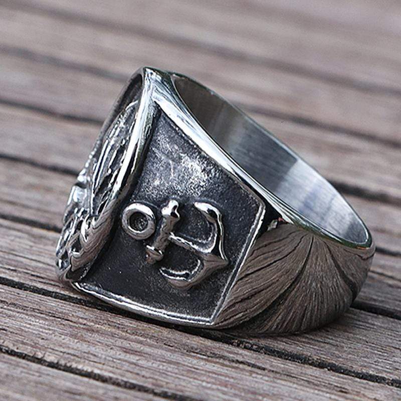 NORDIC VIKING PIRATE SAILBOAT RING