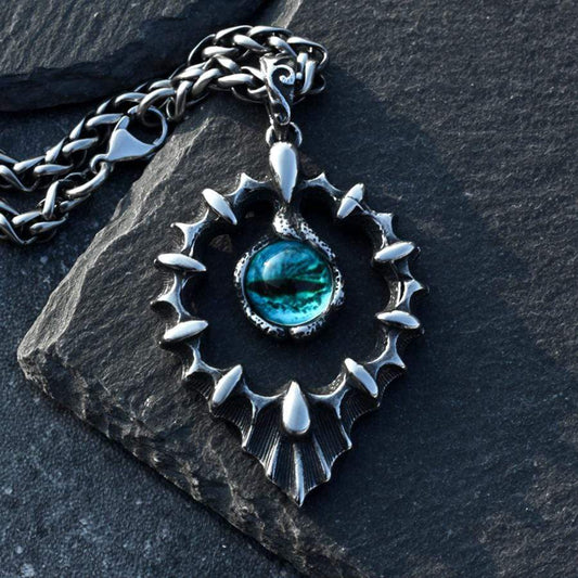 EVIL EYE STAINLESS STEEL PENDANT