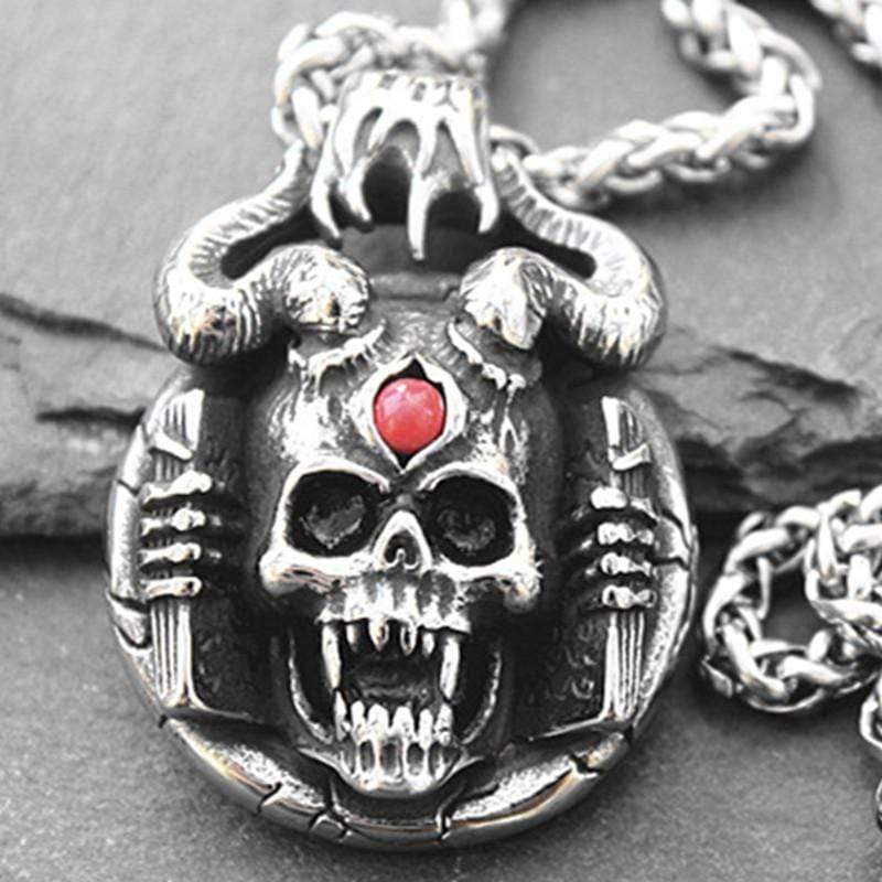HELL SATAN SKULL PENDANT
