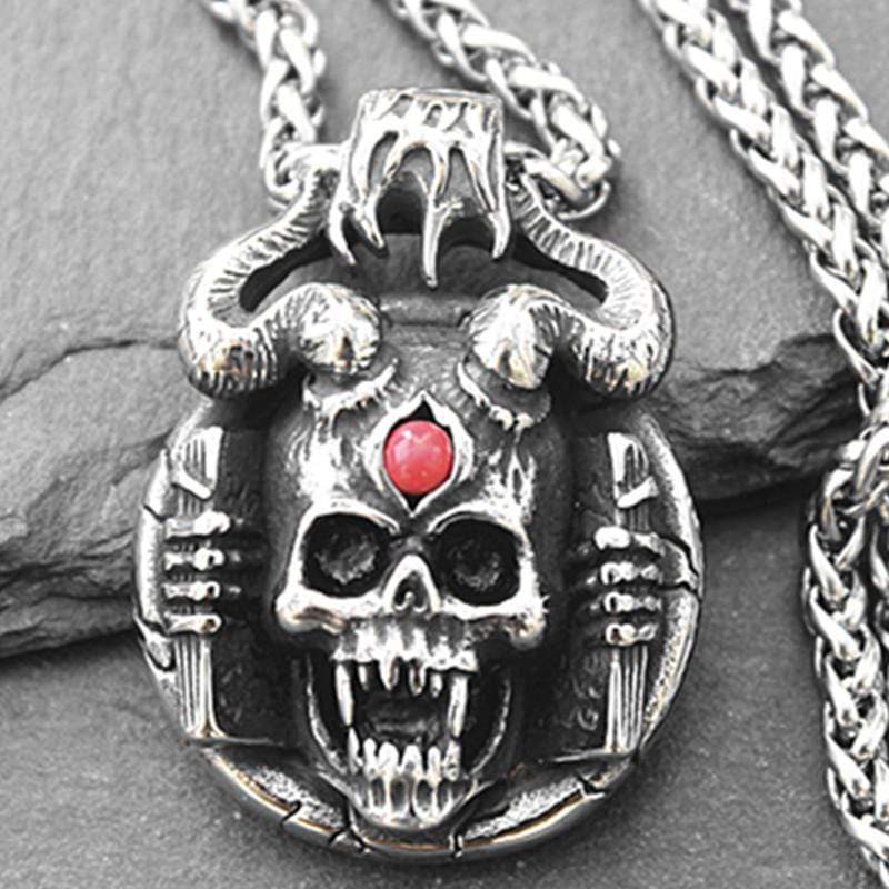 HELL SATAN SKULL PENDANT