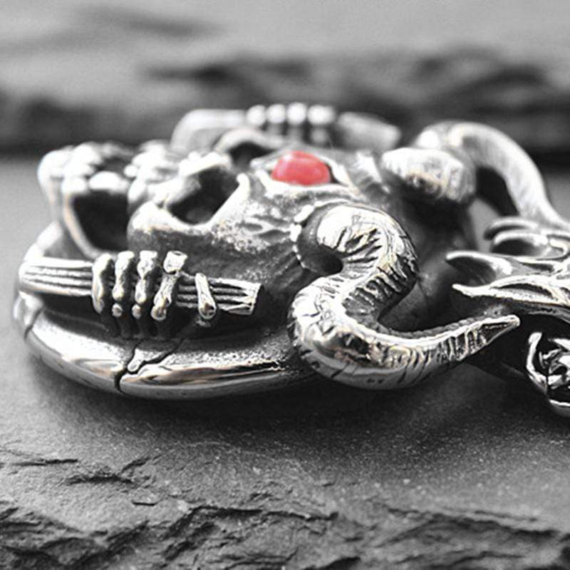 HELL SATAN SKULL PENDANT