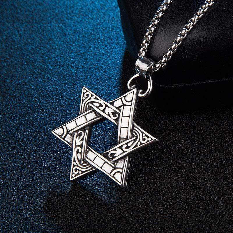 HEXAGRAM STAINLESS STEEL PENDANT