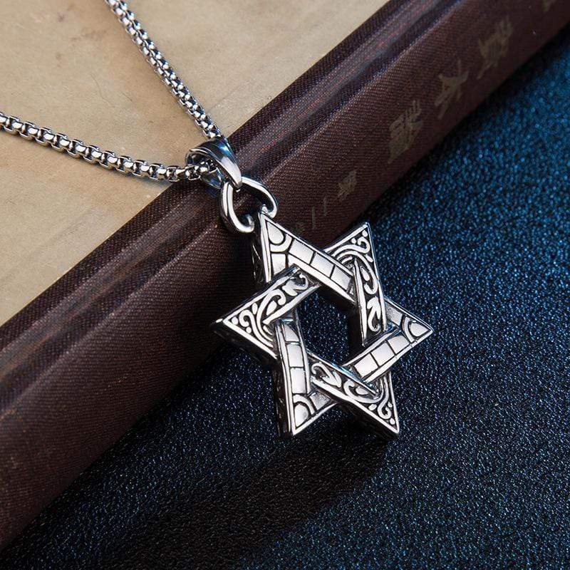 HEXAGRAM STAINLESS STEEL PENDANT