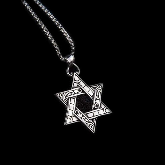 HEXAGRAM STAINLESS STEEL PENDANT