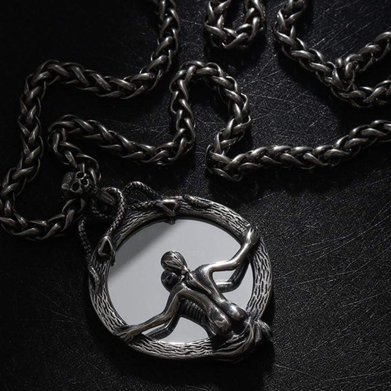 MAGIC MIRROR STAINLESS STEEL PENDANT