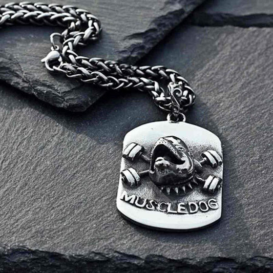 MUSCLEDOG STAINLESS STEEL PENDANT