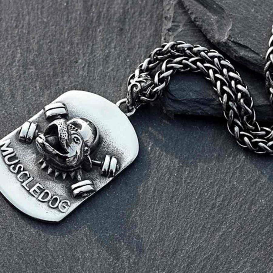 MUSCLEDOG STAINLESS STEEL PENDANT