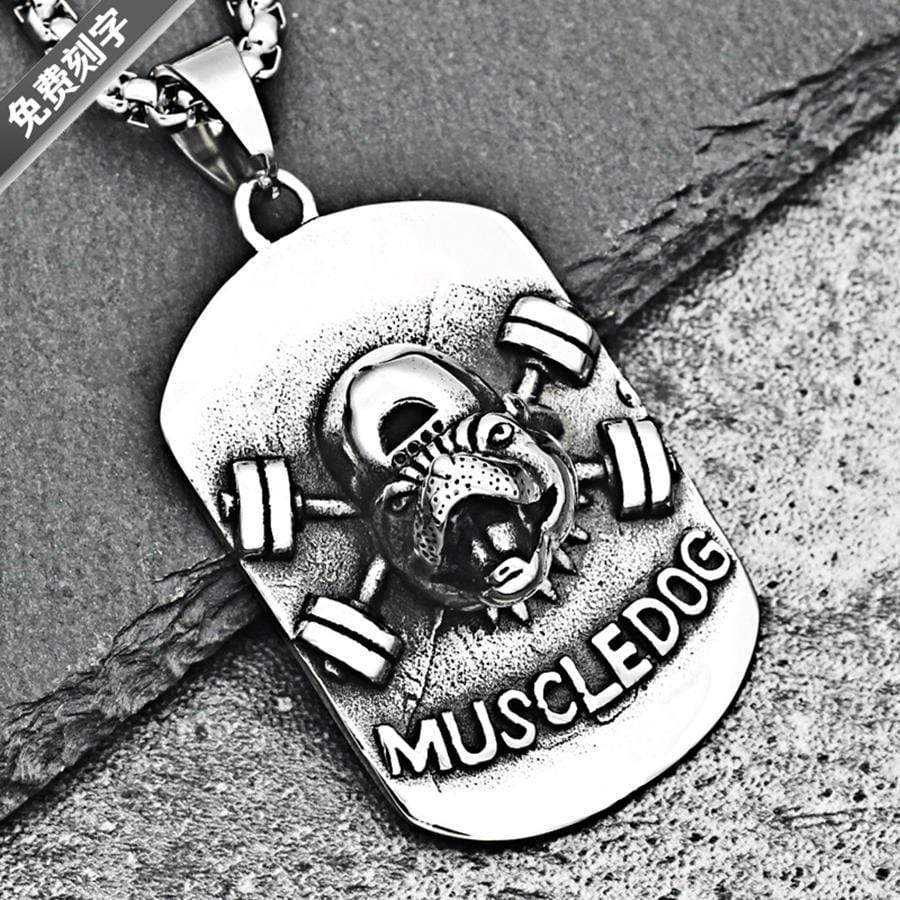 MUSCLEDOG STAINLESS STEEL PENDANT