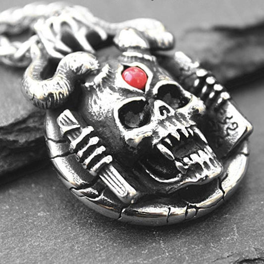 HELL SATAN SKULL PENDANT
