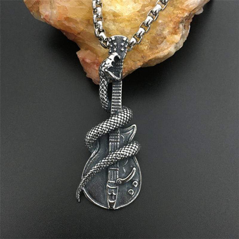HIP HOP ROCK SNAKE GUITAR PENDANT