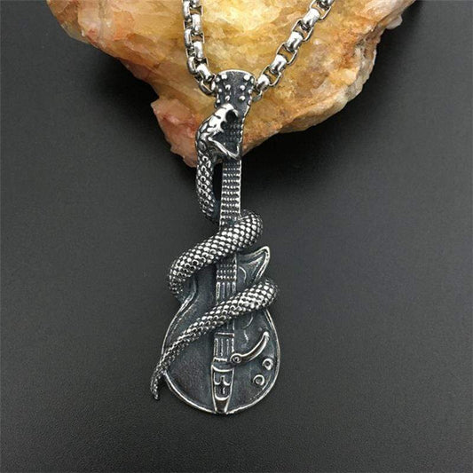 HIP HOP ROCK SNAKE GUITAR PENDANT
