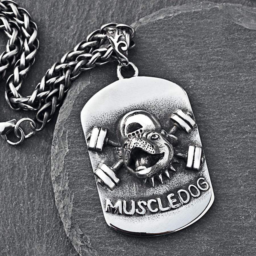 MUSCLEDOG STAINLESS STEEL PENDANT