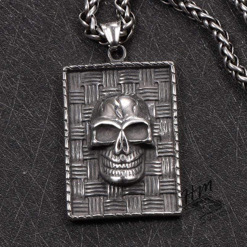 PUNK RETRO SKULL STAINLESS STEEL PENDANT