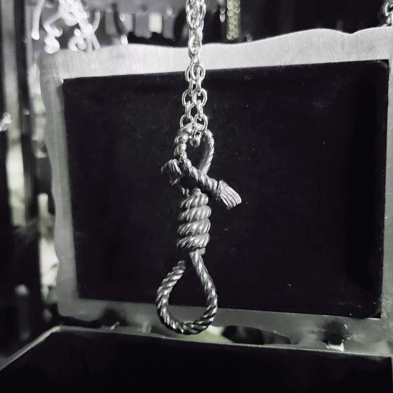 TWISTED HEMP ROPE STAINLESS STEEL PENDANT