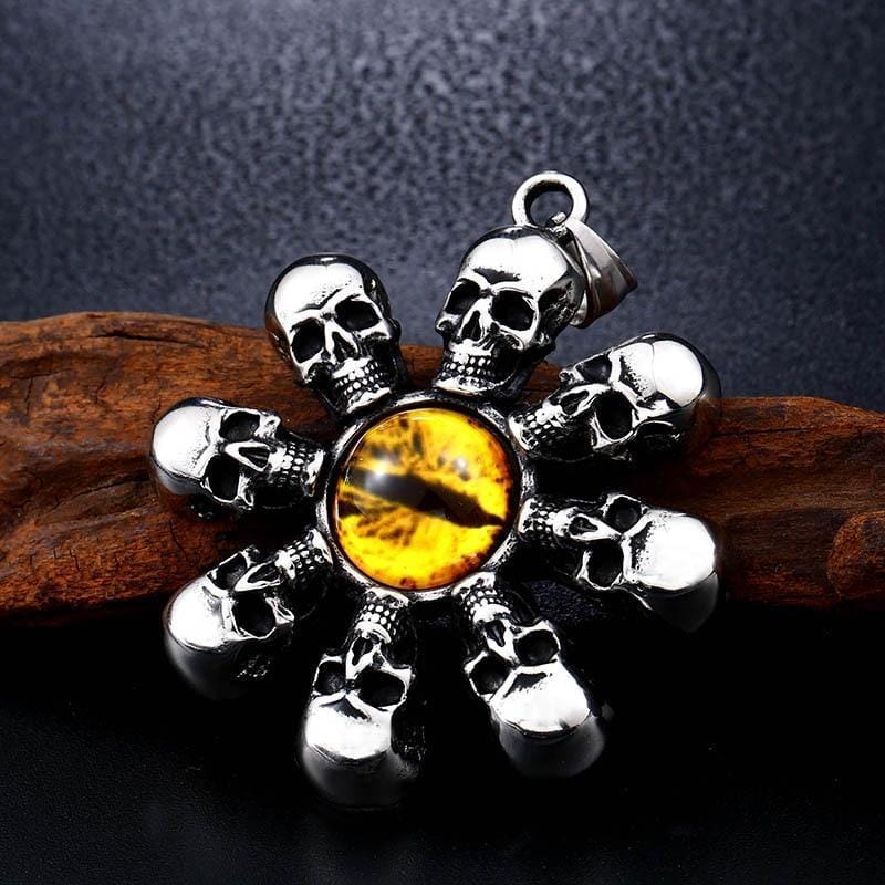 PUNK BIKER STAINLESS STEEL PENDANT