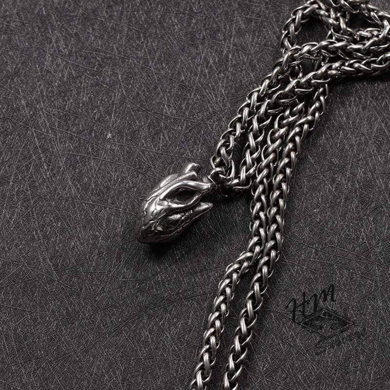 PUNK MEN'S HEART STAINLESS STEEL PENDANT
