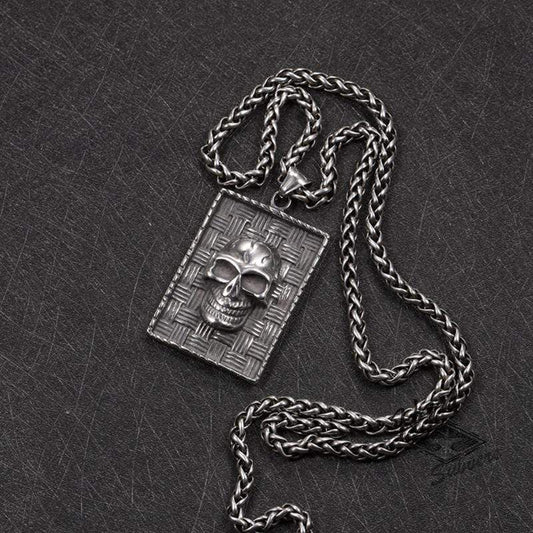 PUNK RETRO SKULL STAINLESS STEEL PENDANT