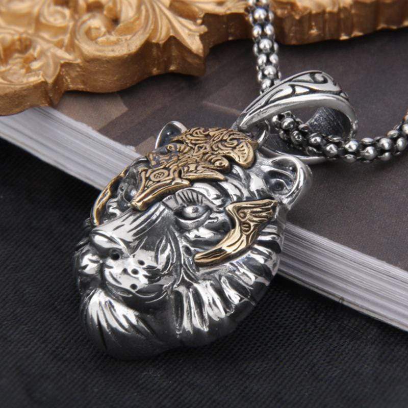 PUNK TIGER HEAD BEAST PENDANT