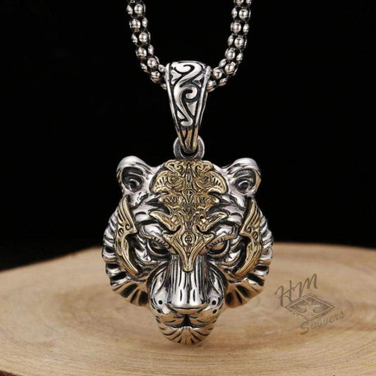 PUNK TIGER HEAD BEAST PENDANT