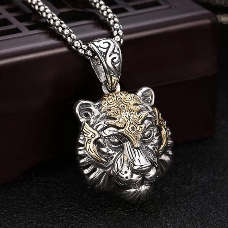 PUNK TIGER HEAD BEAST PENDANT