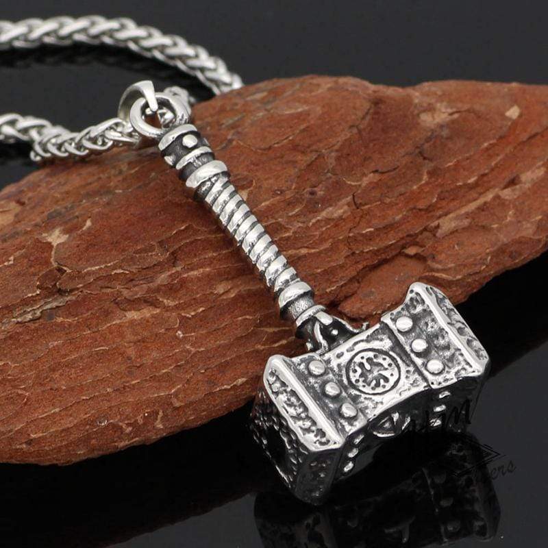 VIKING THOR'S HAMMER STAINLESS STEEL PENDANT