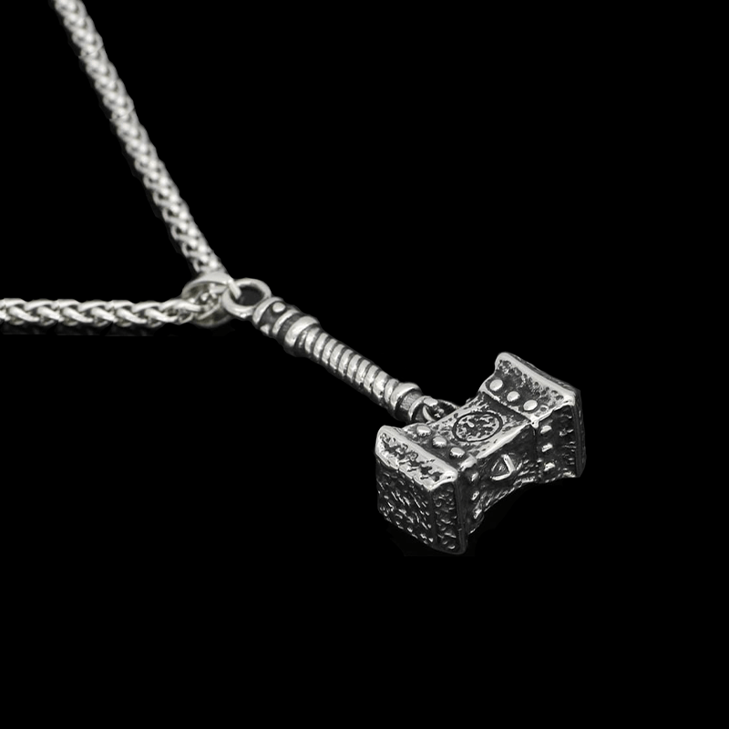 VIKING THOR'S HAMMER STAINLESS STEEL PENDANT