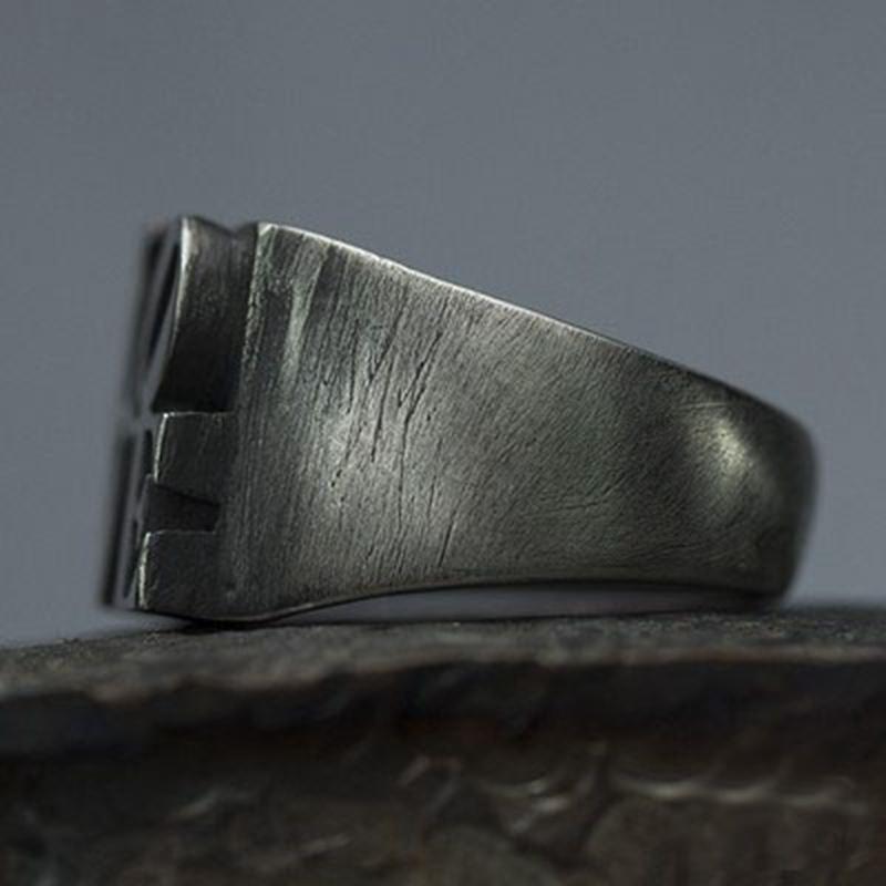 RETRO LOVE STAINLESS STEEL RING