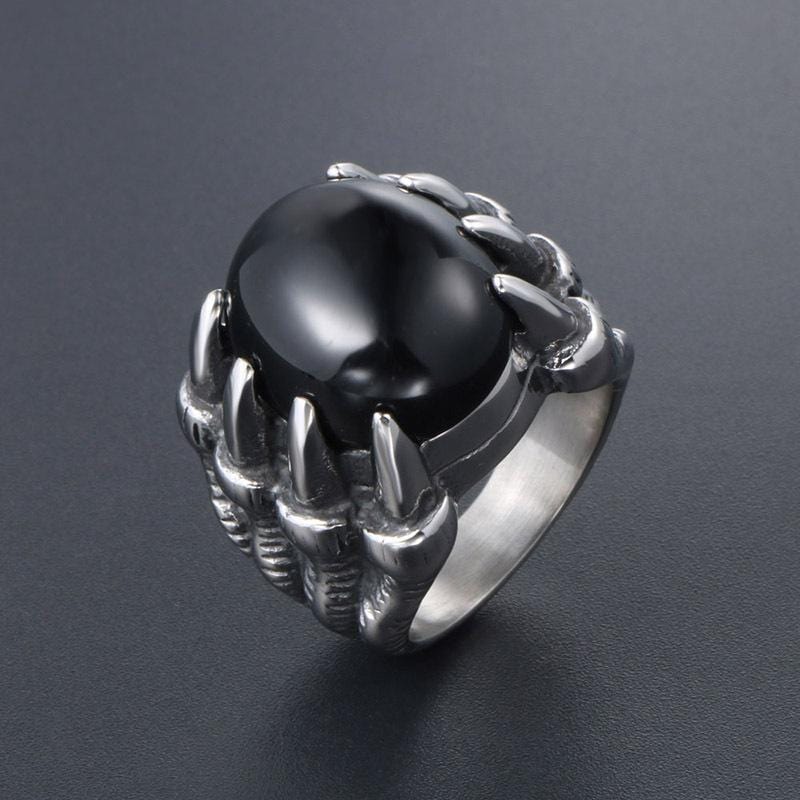 VINTAGE DRAGON CLAW GEMSTONE RING