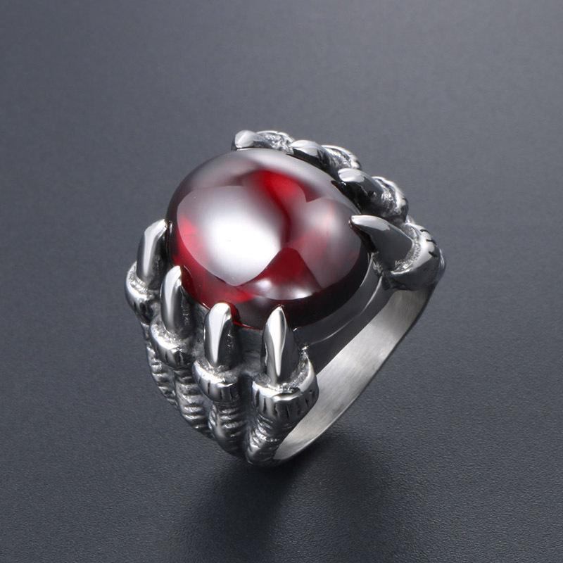 VINTAGE DRAGON CLAW GEMSTONE RING