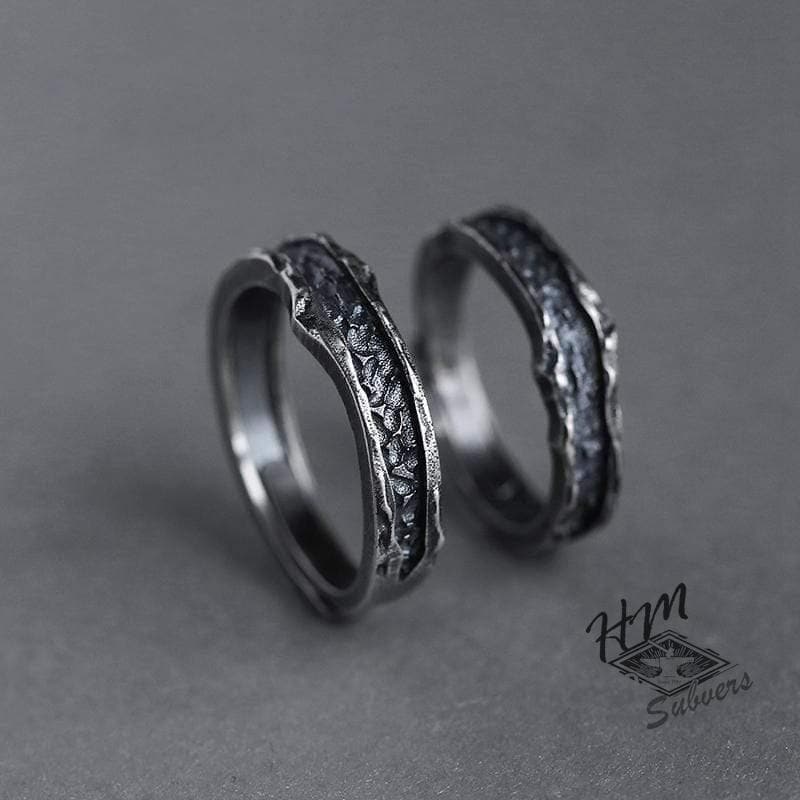 ABYSS PATTERN STAINLESS STEEL RING