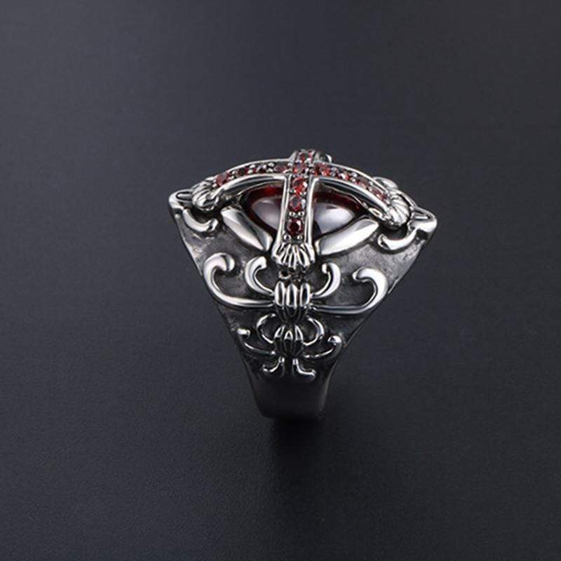 CROSS NOBLE PERSONALIZED STAINLESS STEEL RING