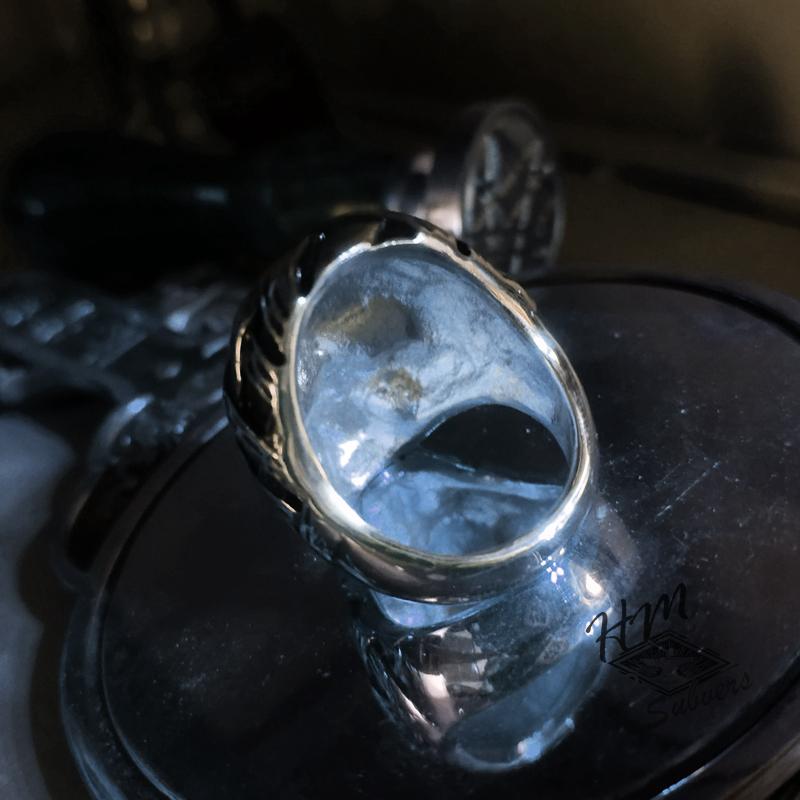 EGYPTIAN MUMMY SKULL STAINLESS STEEL RING