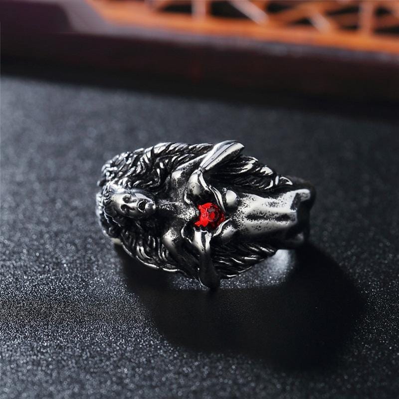 GOTHIC VINTAGE OPEN YOUR HEART STAINLESS STEEL RING