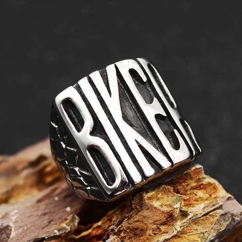 PUNK BIKER STYLE STAINLESS STEEL RING